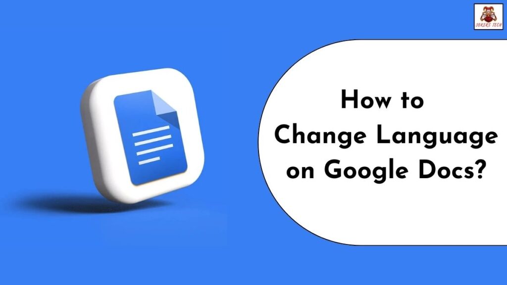 Change Language on Google Docs