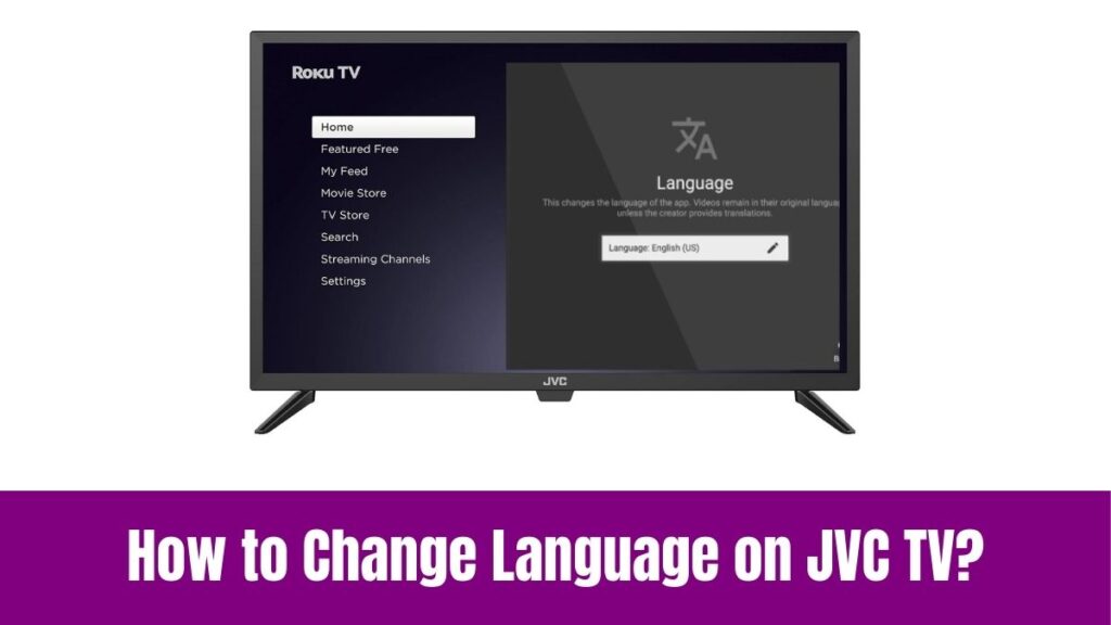 Change Language on JVC TV